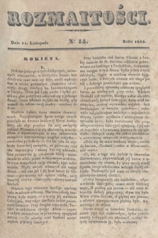 Rozmaitości : pismo dodatkowe do Gazety Lwowskiej. 1843, nr 45