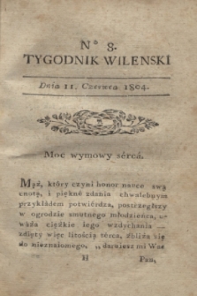Tygodnik Wileński. 1804, № 8 (11 czerwca)