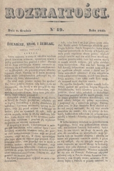 Rozmaitości : pismo dodatkowe do Gazety Lwowskiej. 1843, nr 49