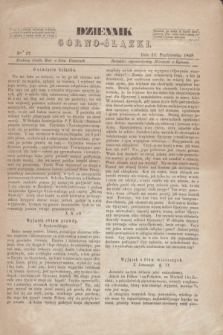 Dziennik Górno-Ślązki. 1848, Nro 37 (11 października)