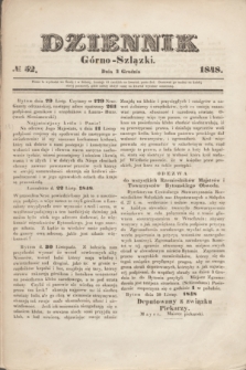 Dziennik Górno-Szlązki. 1848, № 52 (2 grudnia) + wkładka