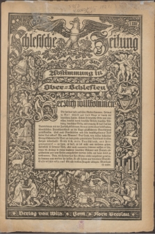 Schlesische Zeitung. [1921]
