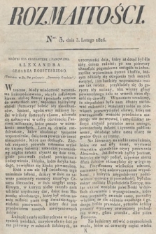 Rozmaitości : oddział literacki Gazety Lwowskiej. 1826, nr 5