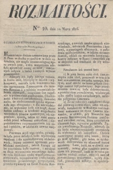 Rozmaitości : oddział literacki Gazety Lwowskiej. 1826, nr 10
