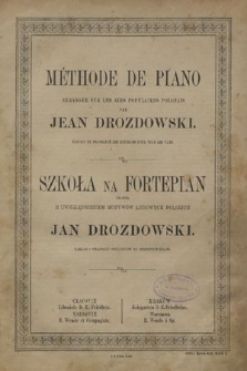 Méthode de piano : arrangée sur les airs populaires polonais