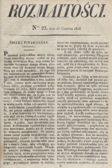 Rozmaitości : oddział literacki Gazety Lwowskiej. 1826, nr 25