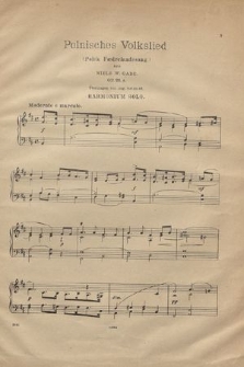 Polnisches Vaterlandslied : for harmonium solo : op. 21 nr 3