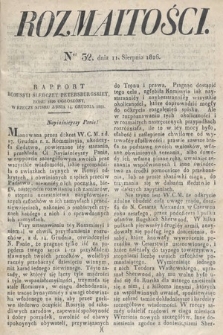 Rozmaitości : oddział literacki Gazety Lwowskiej. 1826, nr 32
