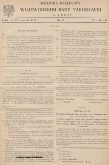 Dziennik Urzędowy Wojewódzkiej Rady Narodowej w Łodzi. 1964, nr 10