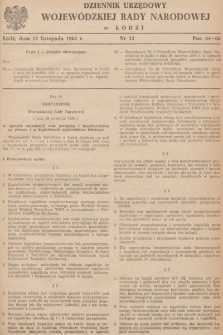 Dziennik Urzędowy Wojewódzkiej Rady Narodowej w Łodzi. 1965, nr 12