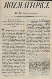 Rozmaitości : oddział literacki Gazety Lwowskiej. 1826, nr 36