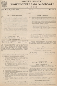 Dziennik Urzędowy Wojewódzkiej Rady Narodowej w Łodzi. 1966, nr 8