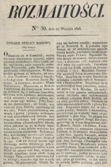 Rozmaitości : oddział literacki Gazety Lwowskiej. 1826, nr 39