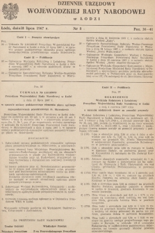 Dziennik Urzędowy Wojewódzkiej Rady Narodowej w Łodzi. 1967, nr 8