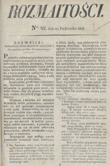 Rozmaitości : oddział literacki Gazety Lwowskiej. 1826, nr 42