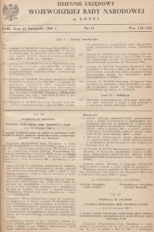 Dziennik Urzędowy Wojewódzkiej Rady Narodowej w Łodzi. 1968, nr 12