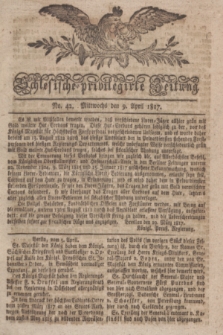 Schlesische privilegirte Zeitung. 1817, No. 42 (9 April) + dod.