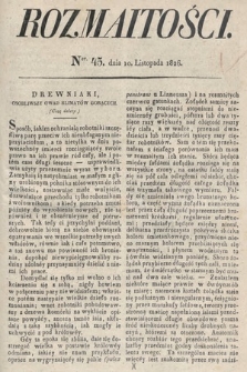 Rozmaitości : oddział literacki Gazety Lwowskiej. 1826, nr 45