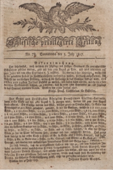 Schlesische privilegirte Zeitung. 1817, No. 78 (5 Juli) + dod.