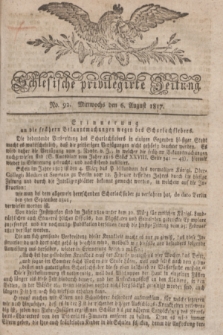 Schlesische privilegirte Zeitung. 1817, No. 92 (6 August) + dod.