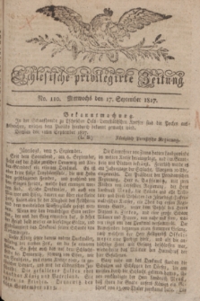 Schlesische privilegirte Zeitung. 1817, No. 110 (17 September) + dod.