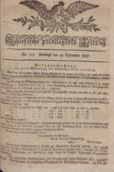 Schlesische privilegirte Zeitung. 1817, No. 115 (29 September) + dod. + wkładka