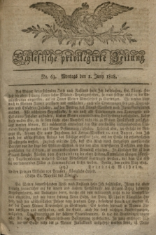 Schlesische privilegirte Zeitung. 1818, No. 63 (1 Juni) + dod.