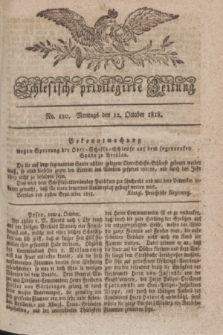 Schlesische privilegirte Zeitung. 1818, No. 120 (12 October) + dod.