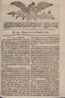 Schlesische privilegirte Zeitung. 1818, No. 141 (30 November) + dod.