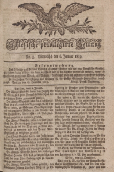 Schlesische privilegirte Zeitung. 1819, No. 3 (6 Januar) + dod.