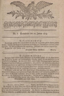 Schlesische privilegirte Zeitung. 1819, No. 7 (16 Januar) + dod.