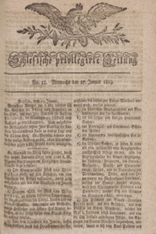 Schlesische privilegirte Zeitung. 1819, No. 12 (27 Januar) + dod.