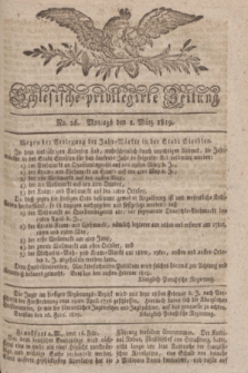 Schlesische privilegirte Zeitung. 1819, No. 26 (1 März) + dod.