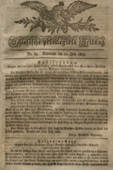 Schlesische privilegirte Zeitung. 1819, No. 85 (21 Juli) + dod.