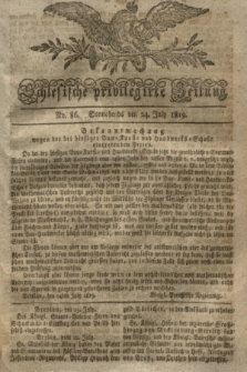 Schlesische privilegirte Zeitung. 1819, No. 86 (24 Juli) + dod.