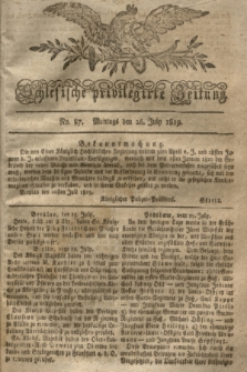 Schlesische privilegirte Zeitung. 1819, No. 87 (26 Juli) + dod.