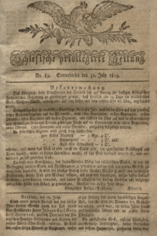 Schlesische privilegirte Zeitung. 1819, No. 89 (31 Juli) + dod.