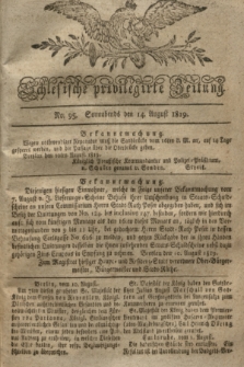 Schlesische privilegirte Zeitung. 1819, No. 95 (14 August) + dod.