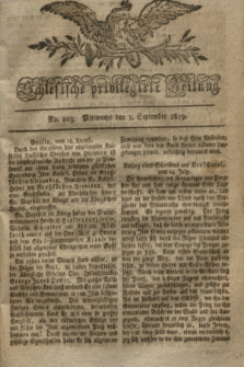 Schlesische privilegirte Zeitung. 1819, No. 103 (1 September) + dod.