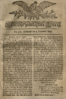 Schlesische privilegirte Zeitung. 1819, No. 106 (8 September) + dod.