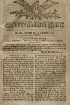 Schlesische privilegirte Zeitung. 1819, No. 108 (13 September) + dod.