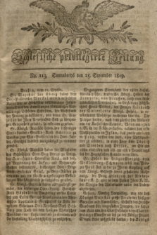 Schlesische privilegirte Zeitung. 1819, No. 113 (25 September) + dod.