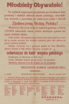 Młodzieży Obywatele! : Po ciężkich tragicznych przejściach