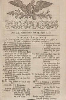 Privilegirte Schlesische Zeitung. 1820, No. 45 (15 April) + dod.