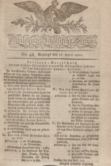 Privilegirte Schlesische Zeitung. 1820, No. 46 (17 April) + dod.