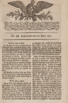 Privilegirte Schlesische Zeitung. 1820, No. 48 (22 April) + dod.