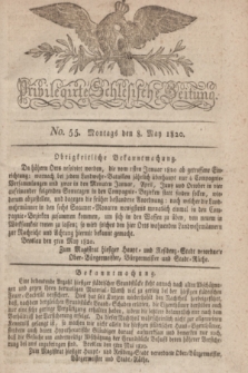 Privilegirte Schlesische Zeitung. 1820, No. 55 (8 Mai) + dod.