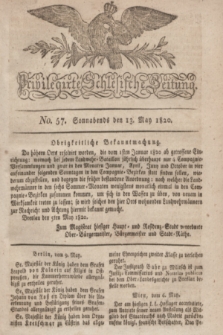 Privilegirte Schlesische Zeitung. 1820, No. 57 (13 Mai) + dod.