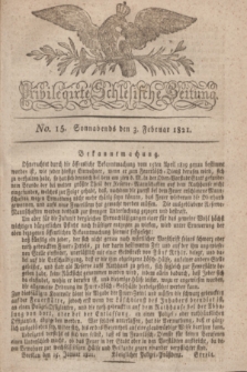Privilegirte Schlesische Zeitung. 1821, No. 15 (3 Februar) + dod.