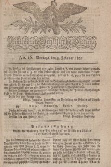 Privilegirte Schlesische Zeitung. 1821, No. 16 (5 Februar) + dod.